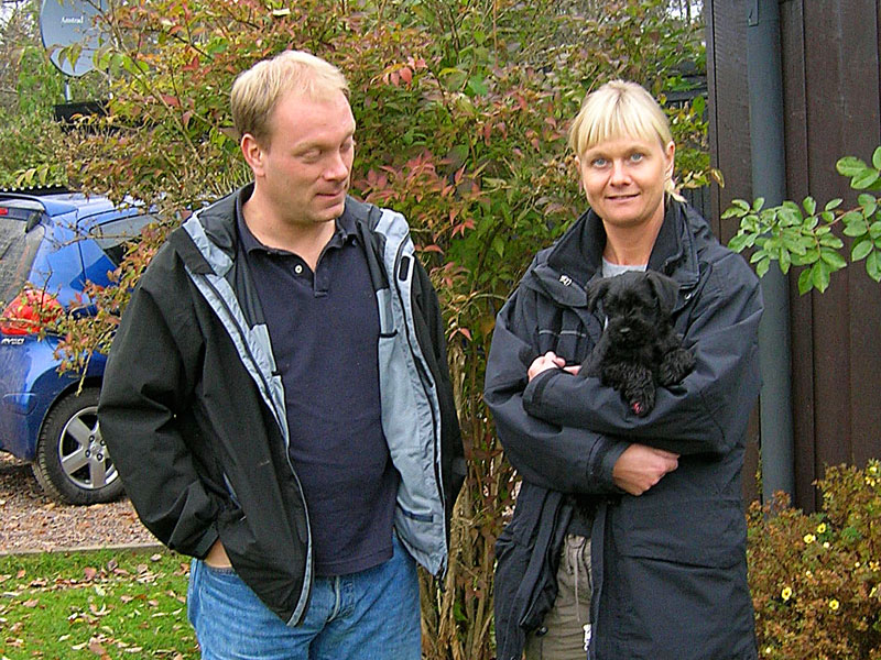 Botvid med sin familj Samuelsson från Lyckeby.